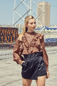 DO+BE LEOPARD PRINT TOP