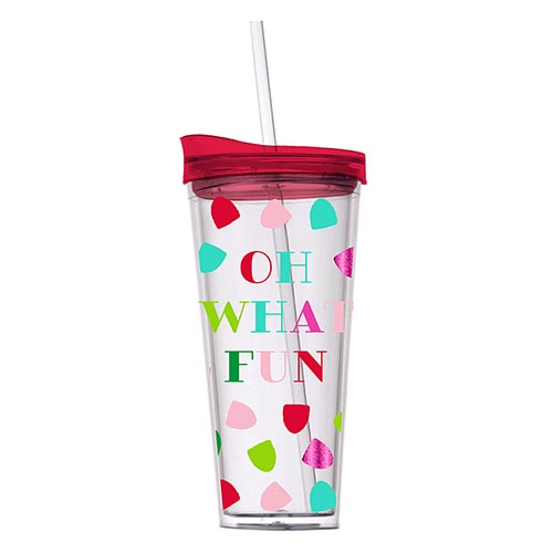 Double-Wall Tumbler - Oh What Fun CHRISTMAS