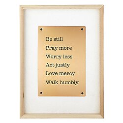 Copper Wall Art - Be Still