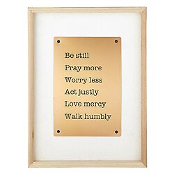 Copper Wall Art - Be Still