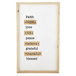 Copper Wall Art - Faith Hope Love