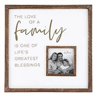 Inspirational - Love of Family 12x12 Photo Frame -