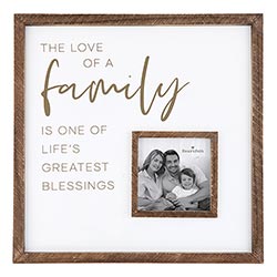 Inspirational - Love of Family 12x12 Photo Frame -