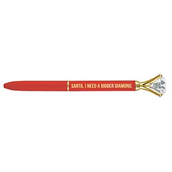 That's All® Boxed Gem Pen - Santa, I need a bigger diamond