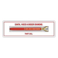 That's All® Boxed Gem Pen - Santa, I need a bigger diamond