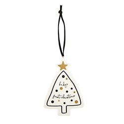 Baby's 1st Christmas Ornament - Tree Black