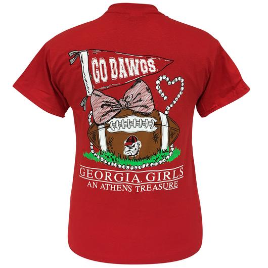 Girlie Girl Original-GEORGIA TREASURE CARDINAL RED SHORT SLEEVE