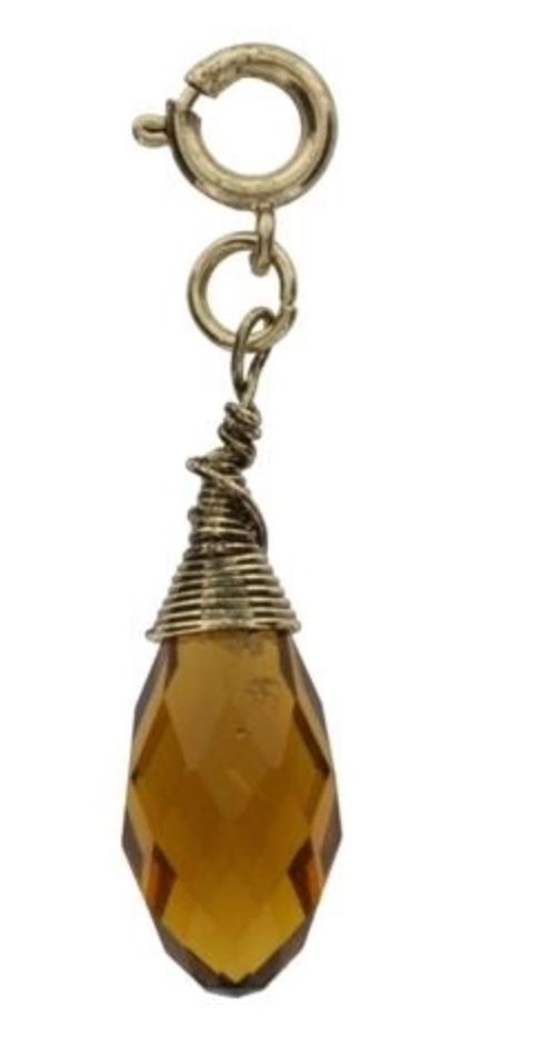 GOLD TOPAZ BIRTHSTONE CHARM