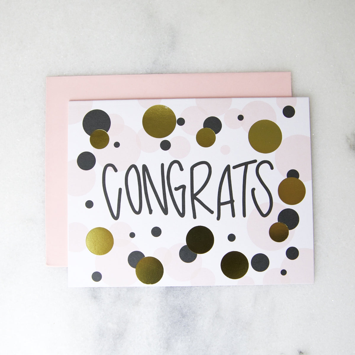 GREETING CARD "CONGRATS DOTS"