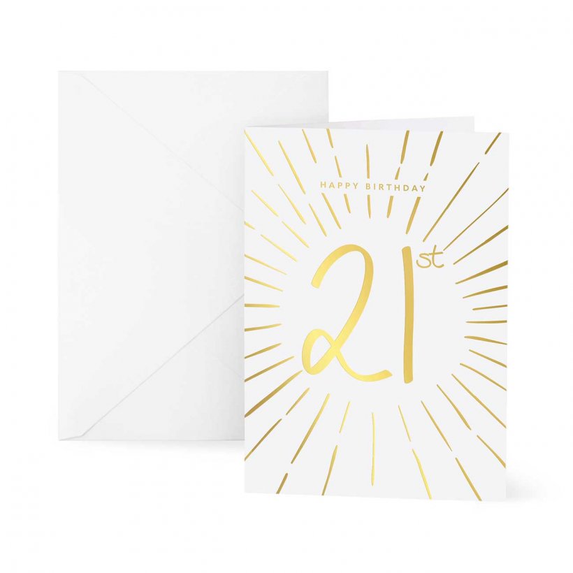 GREETINGS CARD | HAPPY 21ST BIRTHDAY