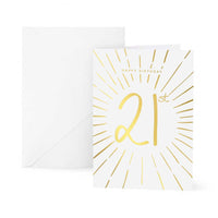GREETINGS CARD | HAPPY 21ST BIRTHDAY