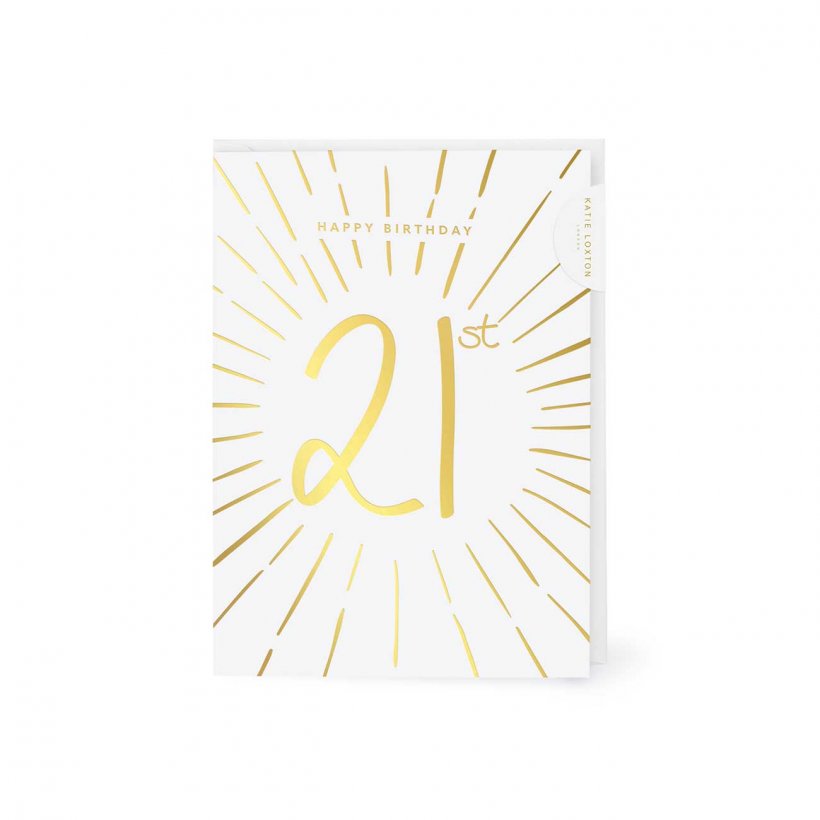 GREETINGS CARD | HAPPY 21ST BIRTHDAY