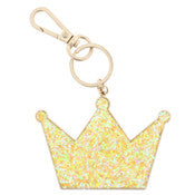 YELLOW CONFETTI CROWN KEYCHAIN