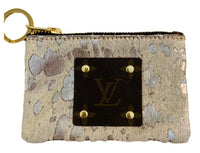 Louis Vuitton Repurposed Silver Coin Purse & Key Ring