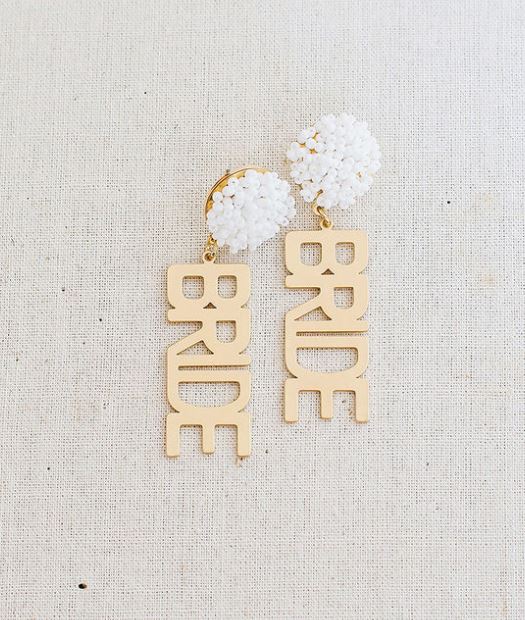 Bride Gold & Seed Bead Earrings
