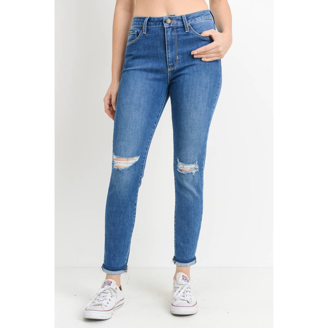 Medium - Skinny Cuffed Hem