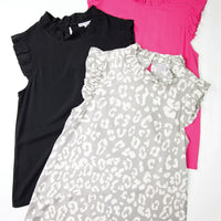 MICHELLE TOP-  BLACK or PINK