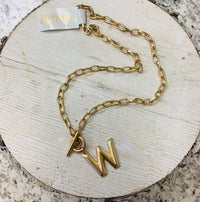 Gold  "Alphabet" Wynonna Necklace