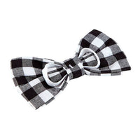 Pet Bow Ties - Black Buffalo Check
