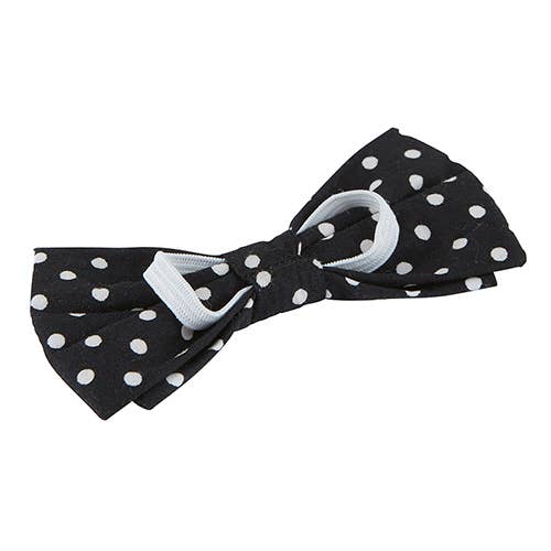 Pet Bow Ties-Black Polka Dot