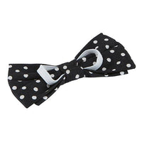 Pet Bow Ties-Black Polka Dot