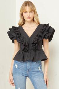 "Polly" Peplum top