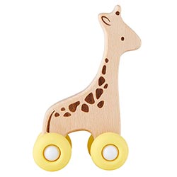 Silicone Wood Toy - Giraffe