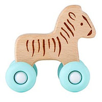 Silicone Wood Toy - Zebra