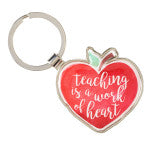 Teaching is a Work of Heart Keyring
