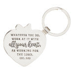 Teaching is a Work of Heart Keyring