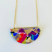 The 80s -  Polymer Clay Statement Necklace