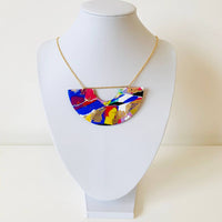 The 80s -  Polymer Clay Statement Necklace