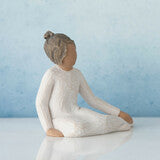 Thoughtful Child Willow Tree Sculpture (darker skin tone and hair color)