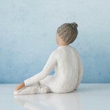 Thoughtful Child Willow Tree Sculpture (darker skin tone and hair color)