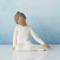 Thoughtful Child Willow Tree Sculpture (darker skin tone and hair color)
