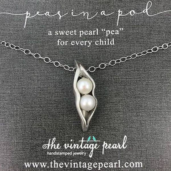 Sweet Peas in a Pod Necklace (1-4 pearls)
