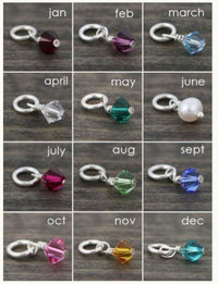 Birthstone Swarovksi Crystal Charms