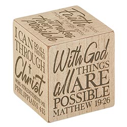 Well Said! - Quote Cubes - Inspirational - With God