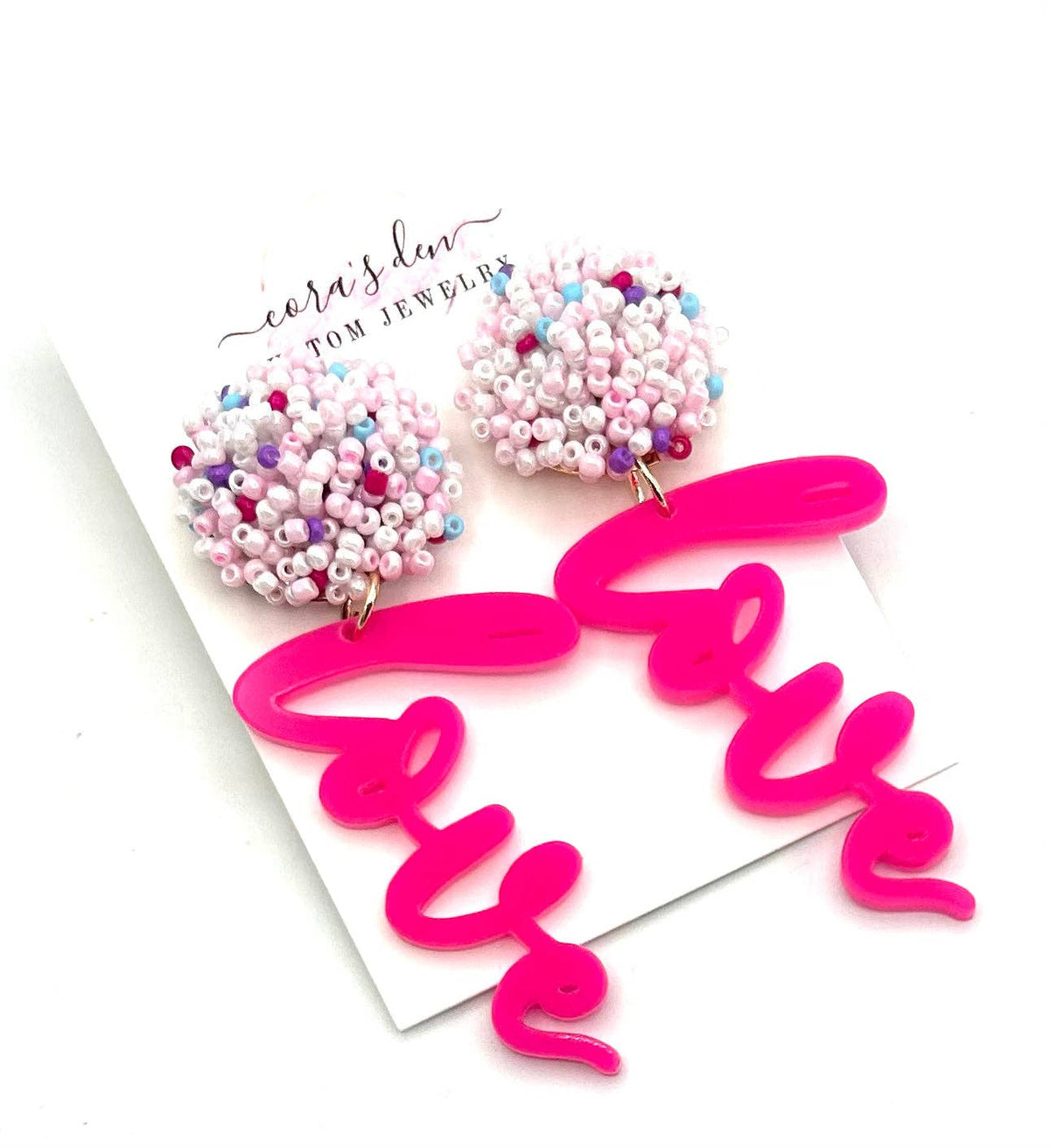 SALE Love Earrings: SALE As Pictured Only