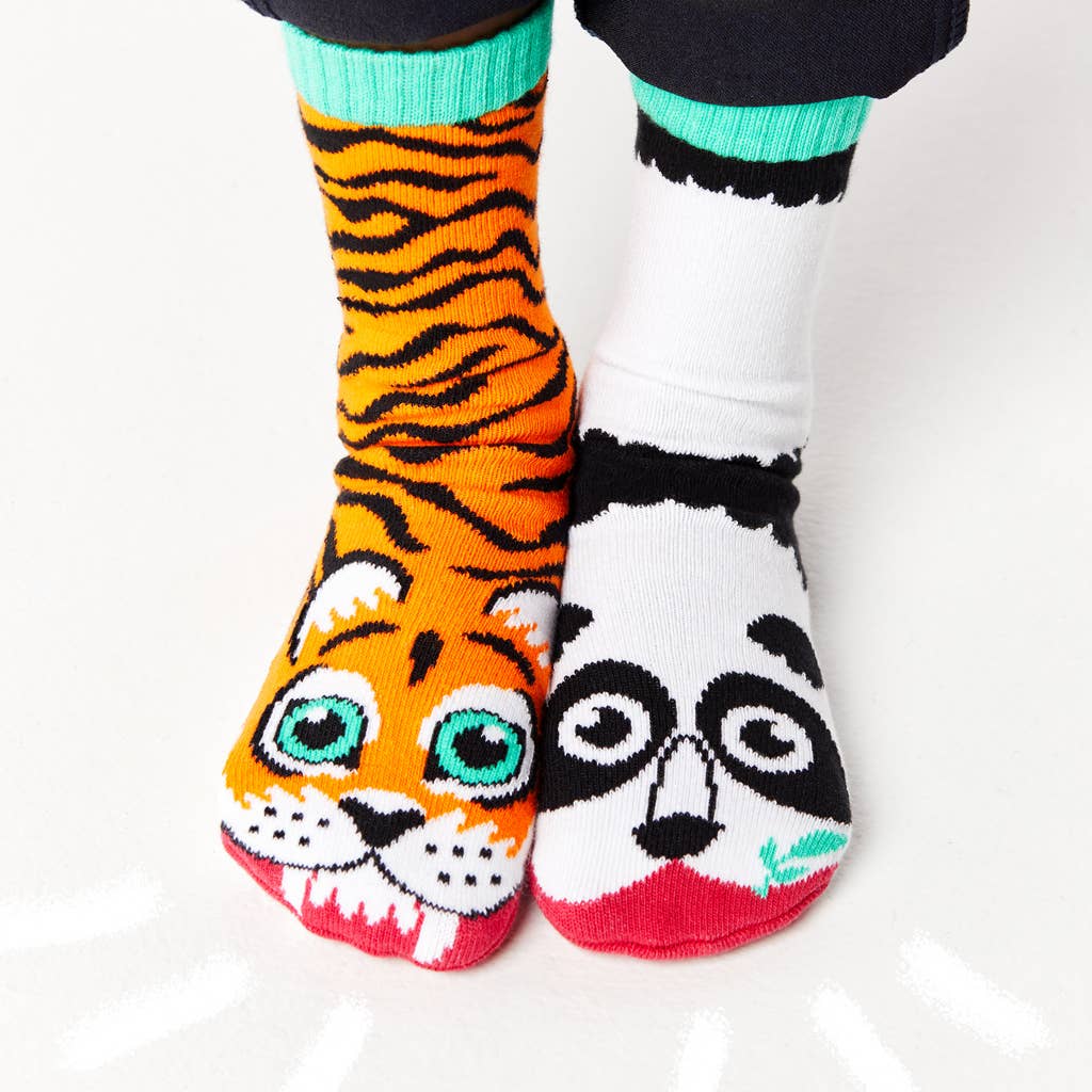 Tiger & Panda | Kids Socks | Mismatched Socks