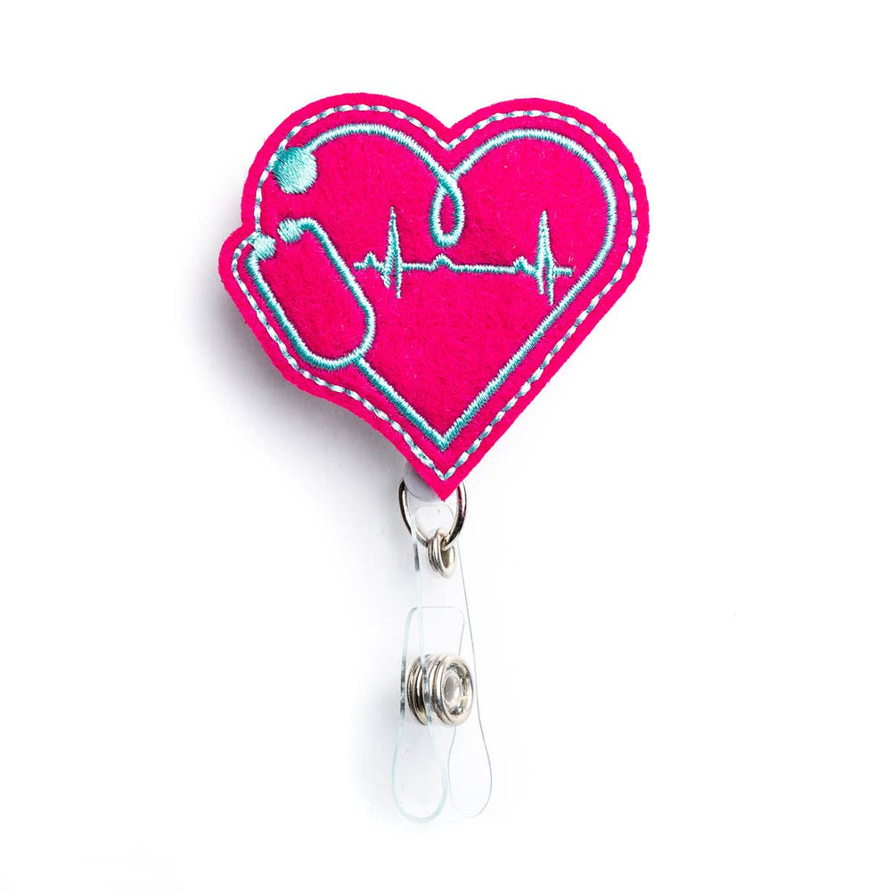 EKG Heart  Nurse Badge Reel Holder – Heart 2 Home Gifts