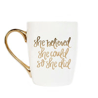 She Believed She Could Coffee Mug - Home Decor & Gifts