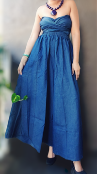 Chloe Denim Convertible Jumpsuit