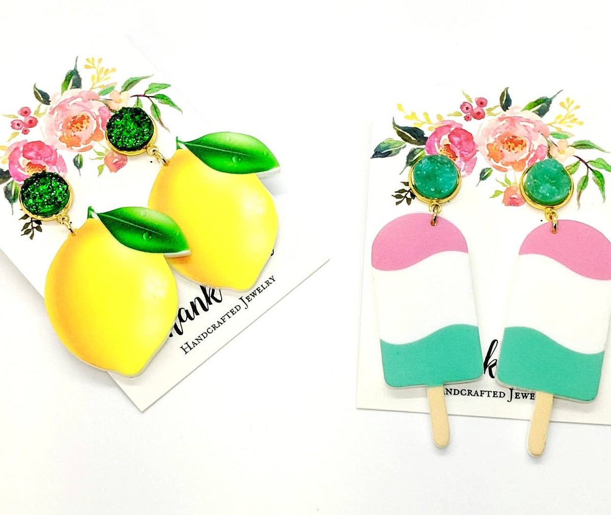 Summer Lemon / Popsicle Earrings