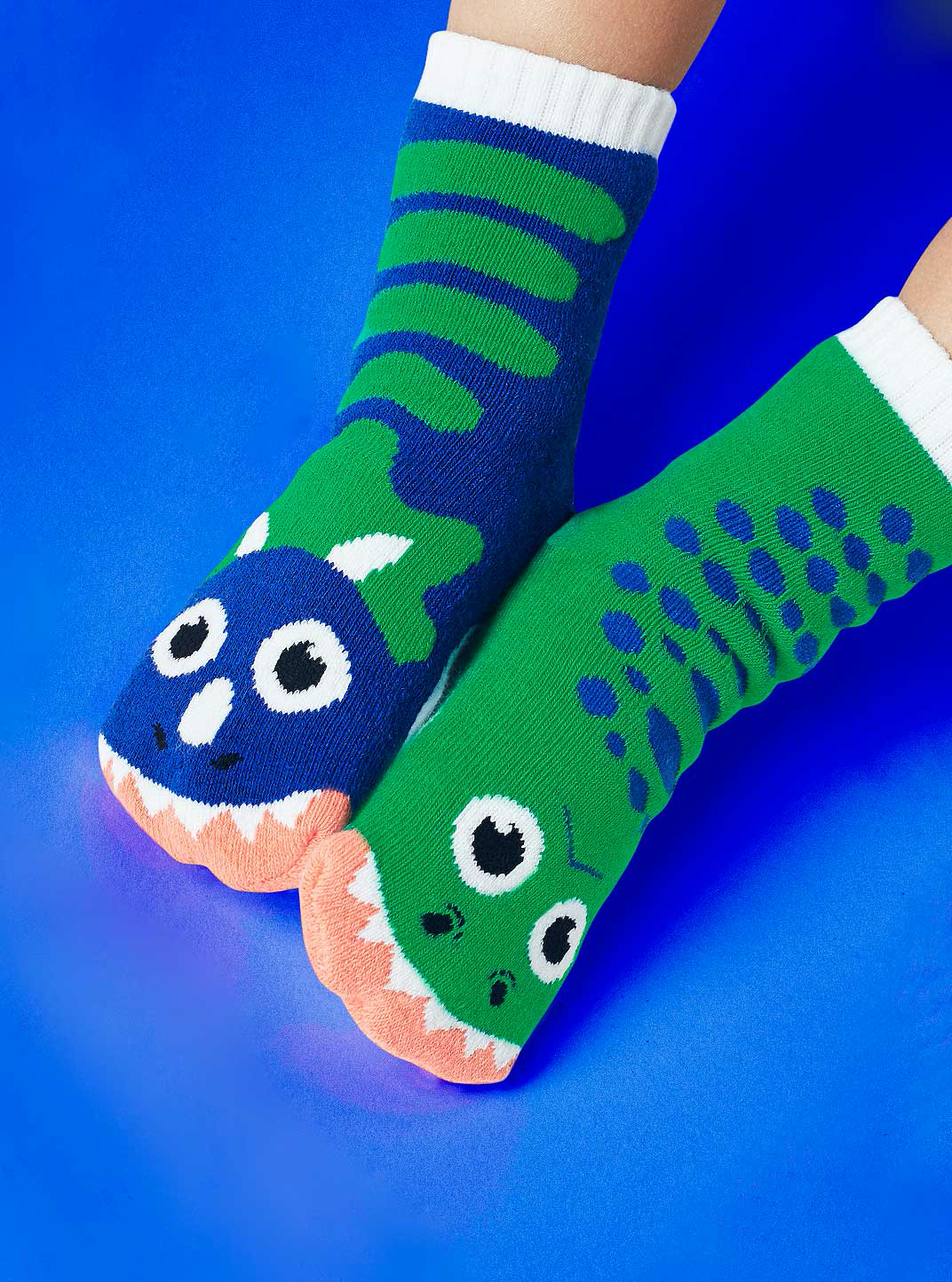 T-Rex & Triceratops | Kids Socks | Mismatched Fun Socks