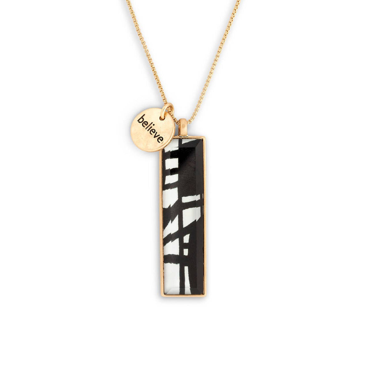 ArtLifting Necklace - Bold Black and White