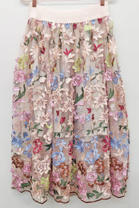 Roman Holiday Skirt: L / Ivory