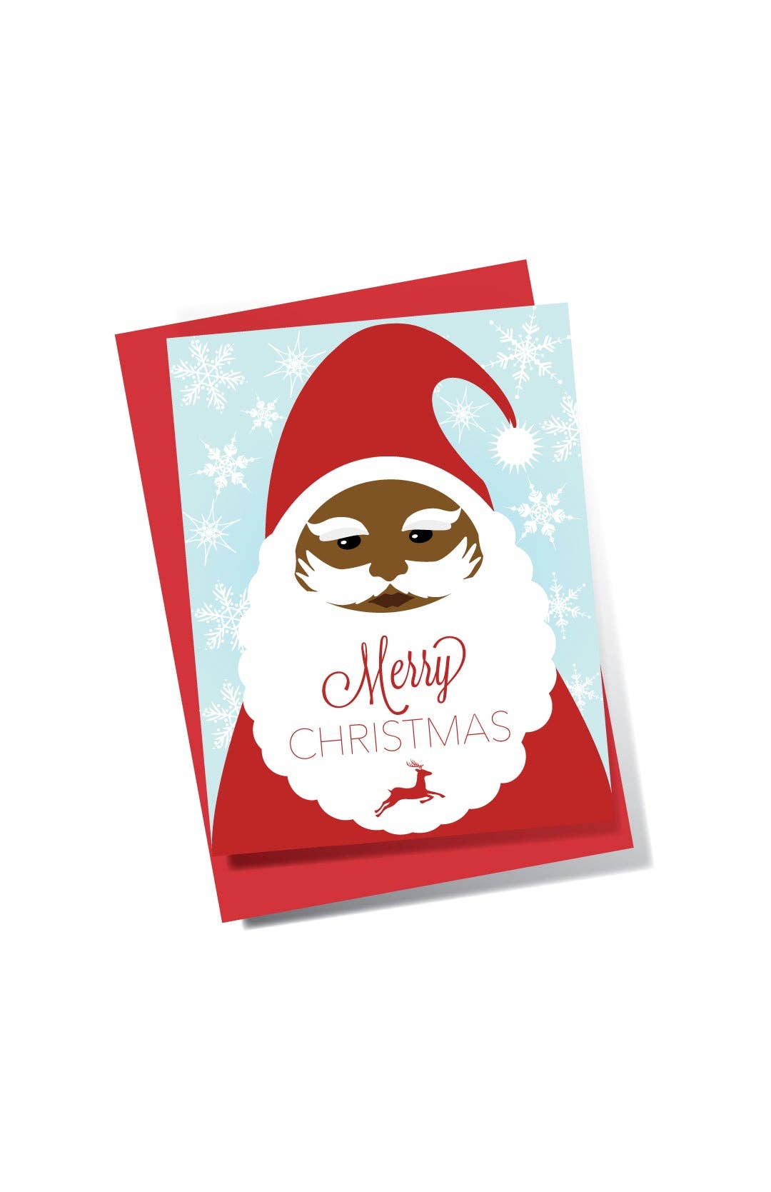 Black Santa African-American Holiday Christmas Greeting Card