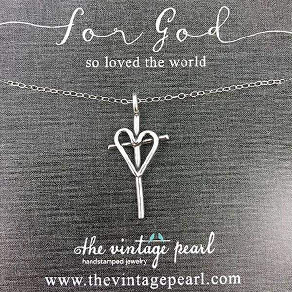 For God So Loved the World Necklace (sterling silver)
