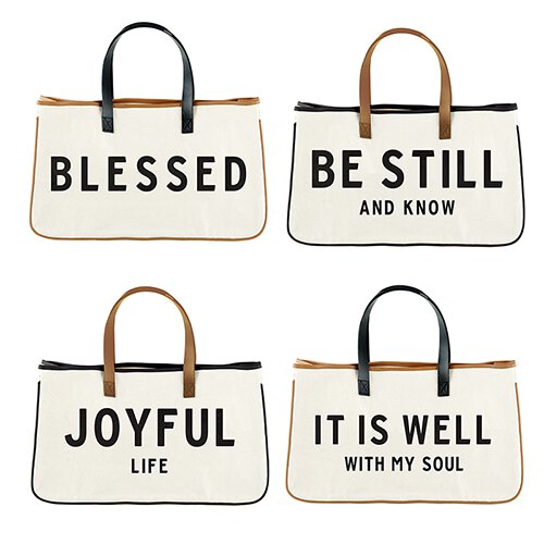 Large Canvas Tote - It Is Well